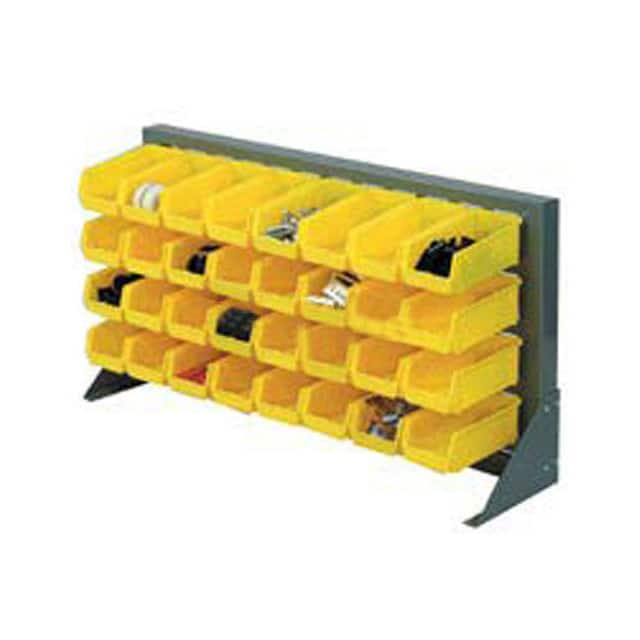 603381YL LOUVERED BENCH RACK W/(22) YELLO