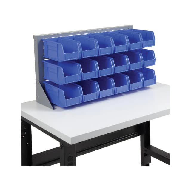 550154BL LOUVERED BENCH RACK W/(18) BLUE