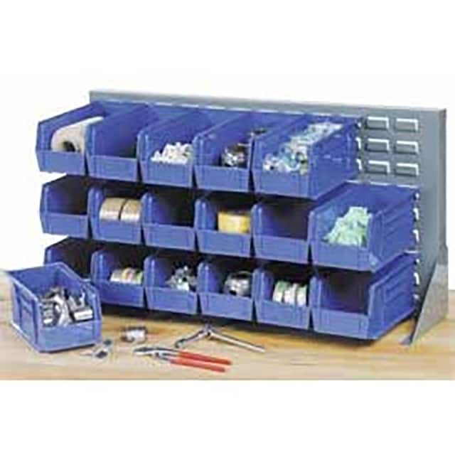 239349BL LOUVERED BENCH RACK W/(22) BLUE