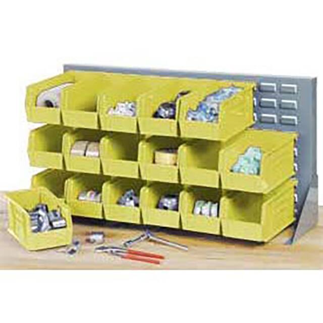 550154YL LOUVERED BENCH RACK W/(18) YELLO