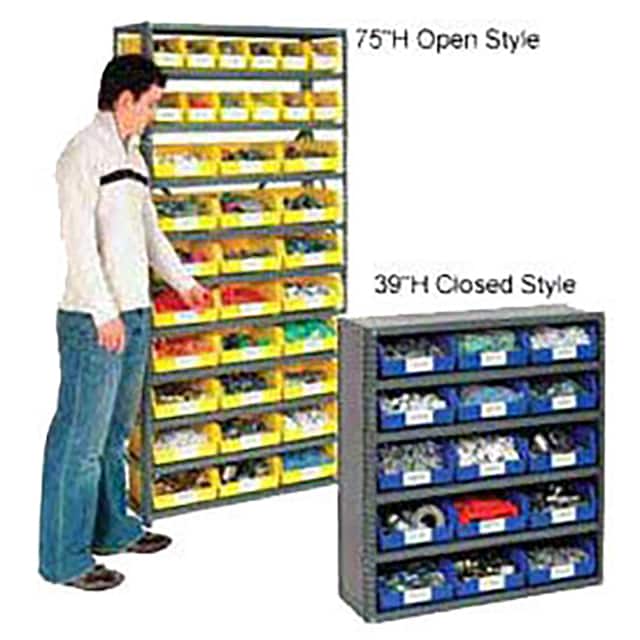 603472RD OPEN STEEL SHELVING, 10 SHELVES