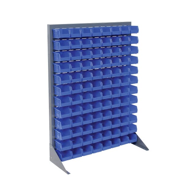 550156BL LOUVERED BIN RACK W/(96) BLUE ST