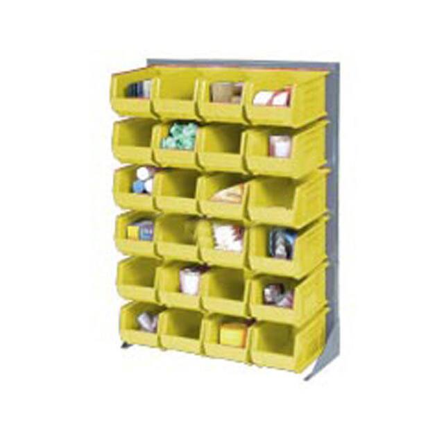 550160YL LOUVERED BIN RACK W/(48) YELLOW