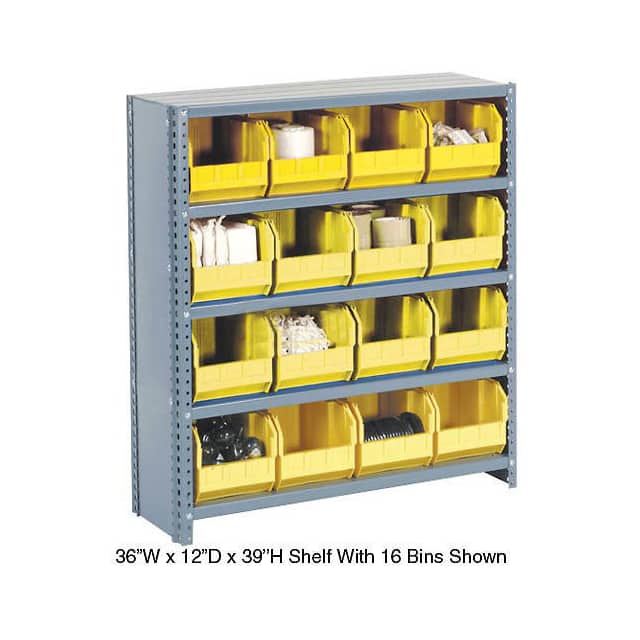 603259YL CLOSED BIN SHELVING W/6 SHELVES