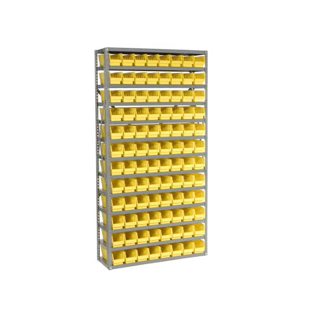 603443YL 13 SHELF STEEL SHELVING W/(96) 4