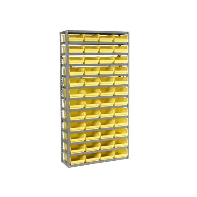 603439YL 13 SHELF STEEL SHELVING W/(48) 4
