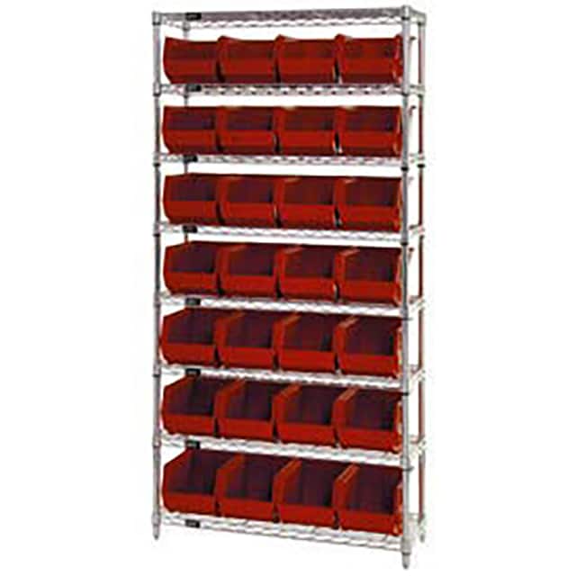 268926RD WIRE SHELVING W/28 GIANT BINS