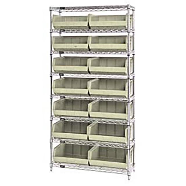 268929BG WIRE SHELVING W/14 GIANT BINS