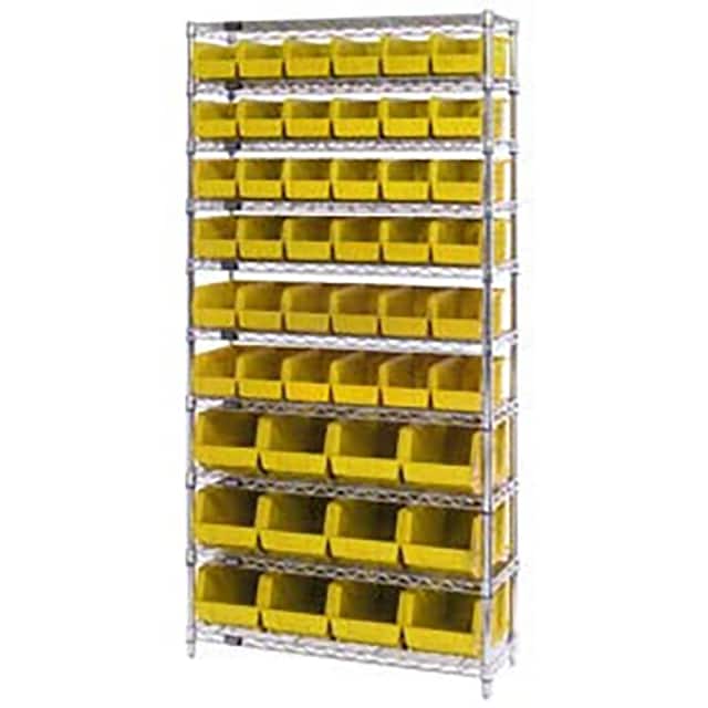 268925YL WIRE SHELVING W/48 GIANT BINS