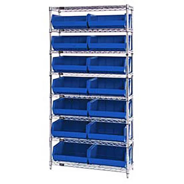 268929BL WIRE SHELVING W/14 GIANT BINS