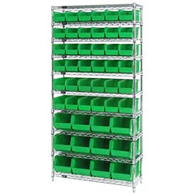 268925GN WIRE SHELVING W/48 GIANT BINS