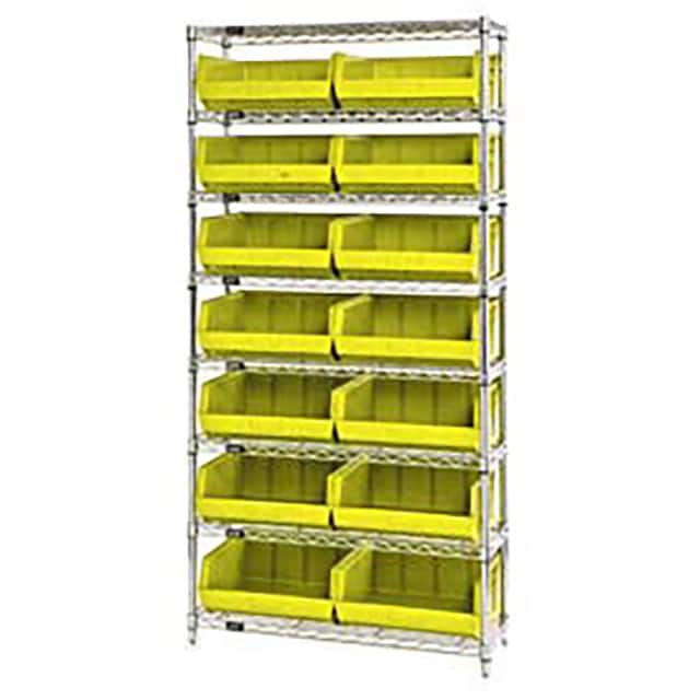 268929YL WIRE SHELVING W/14 GIANT BINS