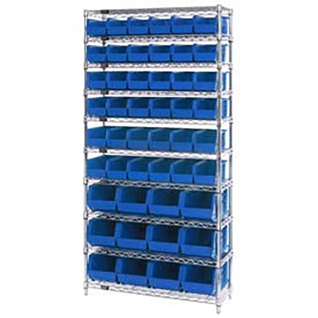 268925BL WIRE SHELVING W/48 GIANT BINS