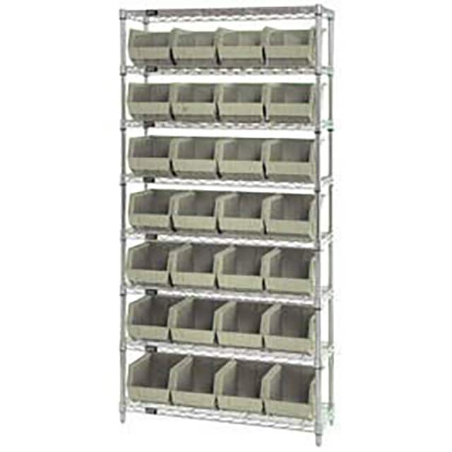 268926BG WIRE SHELVING W/28 GIANT BINS