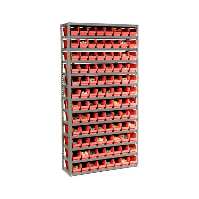 652786RD 13 SHELF STEEL SHELVING W/(144)