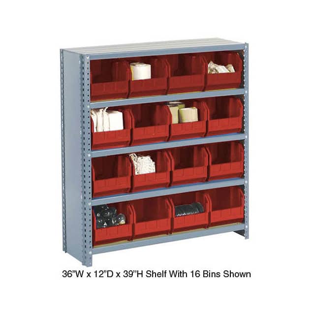 603268RD CLOSED BIN SHELVING W/10 SHELVES