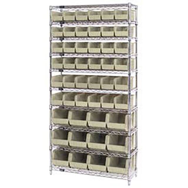 268925BG WIRE SHELVING W/48 GIANT BINS