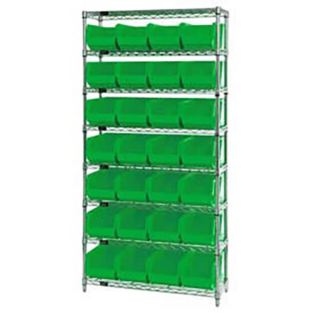268928GN WIRE SHELVING W/28 GIANT BINS