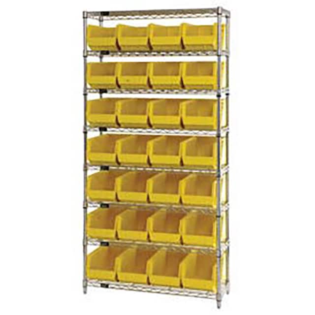 268928YL WIRE SHELVING W/28 GIANT BINS
