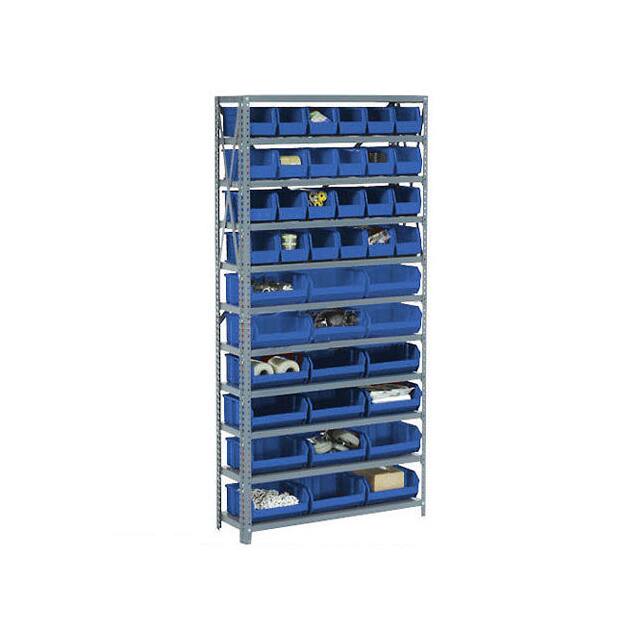 506207BL OPEN BIN SHELVING W/8 SHELVES &