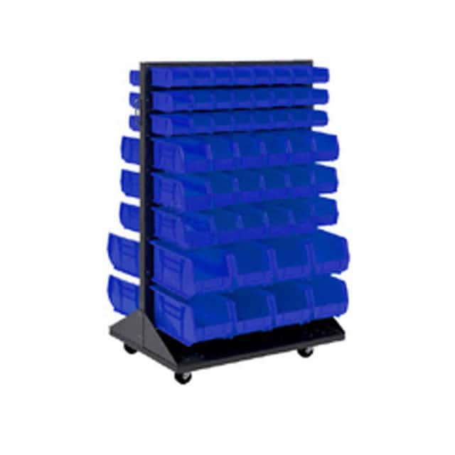603392BL MOBILE DOUBLE SIDED FLOOR RACK W