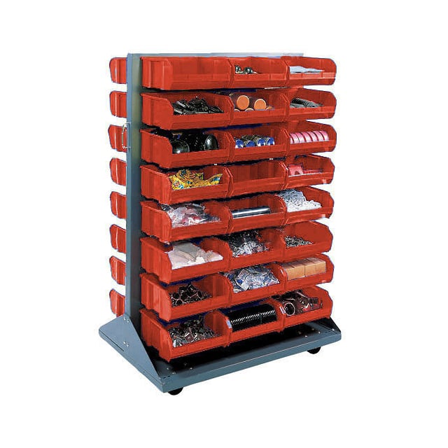 550174RD DOUBLE-SIDED MOBILE RACK W/(96)