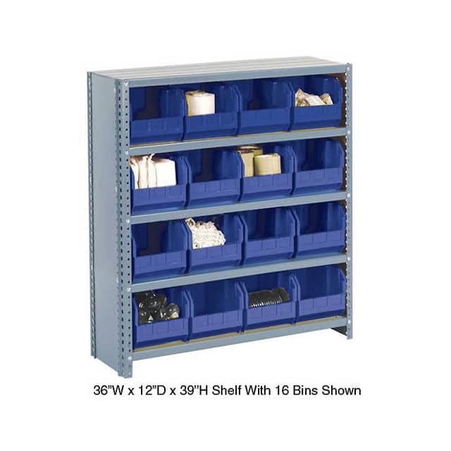 603271BL CLOSED BIN SHELVING W/10 SHELVES