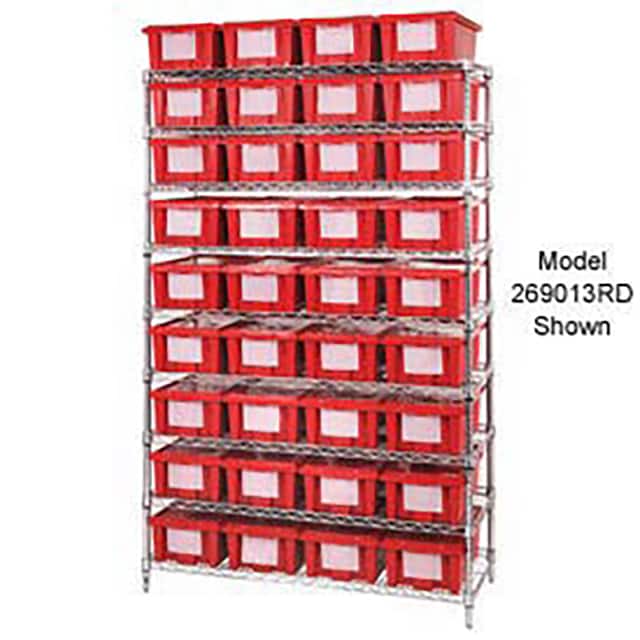 269015RD WIRE SHELVING W/12 SHIPPING TOTE