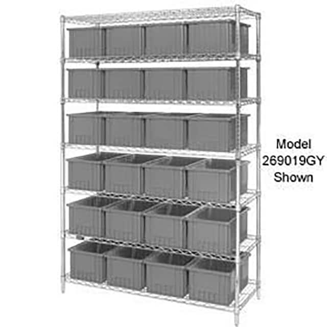 269018GY WIRE SHELVING, 36 GRID CONTAINER