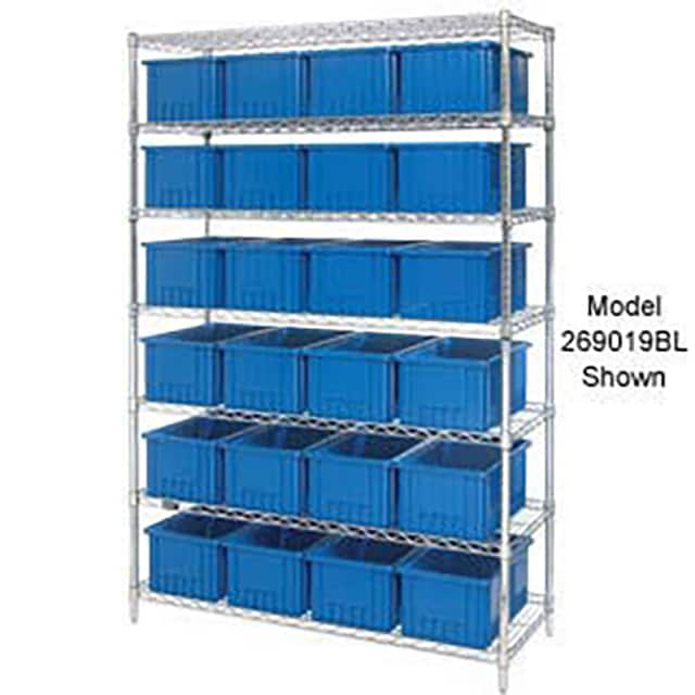 269021BL WIRE SHELVING, 24 GRID CONTAINER