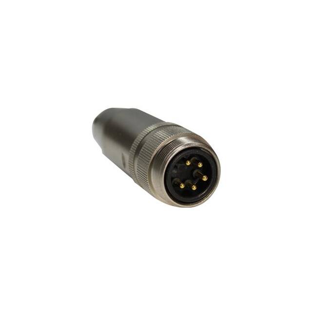 M23P-5MA 5-PIN M23 MALE ASSEMBLED PLUG, S