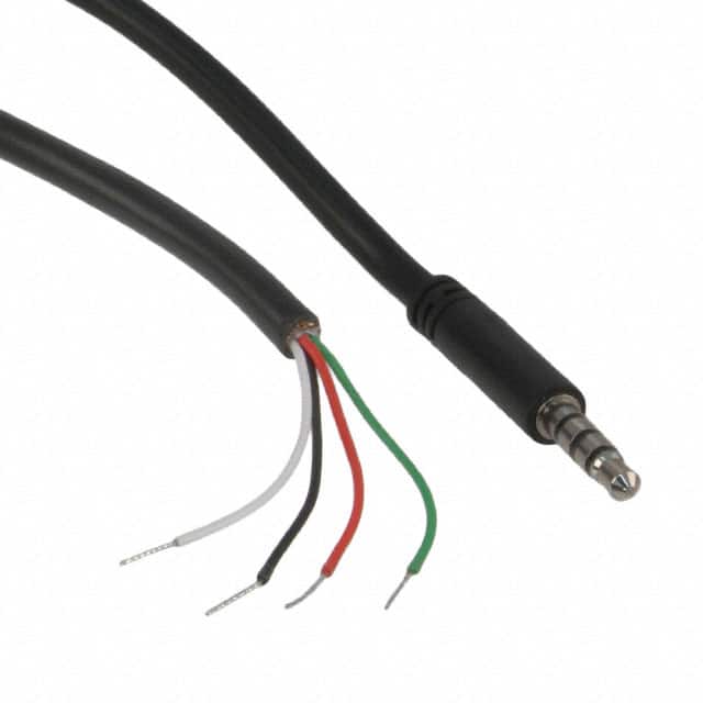 10-00341 CBL ASSY 3.5MM SLIM 6' 4C BLK
