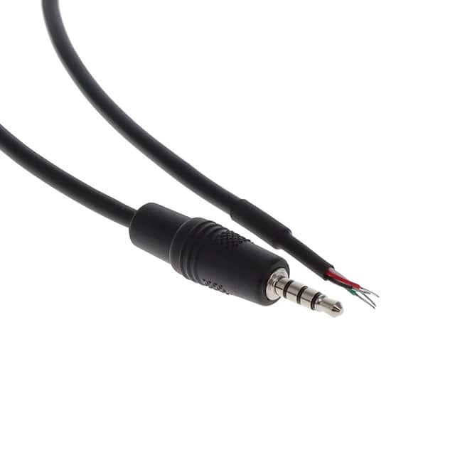 A-AV-02-45-28-091-S A/V CABLE, 915MM, AWG28, 4C, BK,