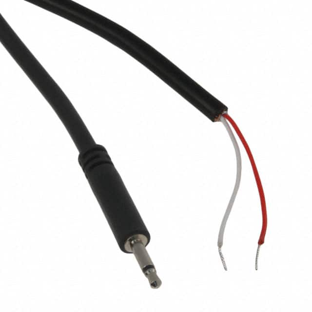 10-00343 CBL ASSY 2.5MM SLIM 6' MONO BLK