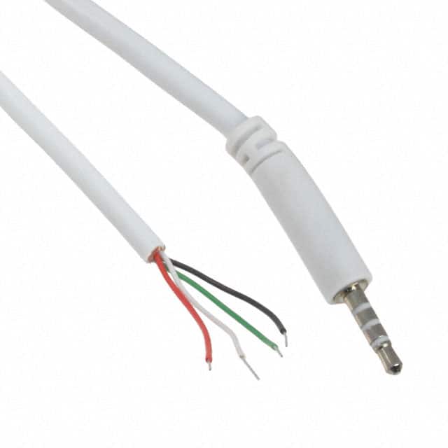 10-00331 CBL ASSY 2.5MM SLIM 6' 4C WHT