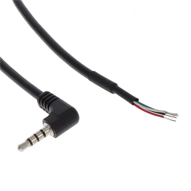 A-AV-02-45-28-183-S2 A/V CABLE, 1830MM, AWG28, 4C, BK
