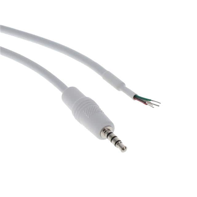 A-AV-02-45-28-183-S1 A/V CABLE, 1830MM, AWG28, 4C, WH