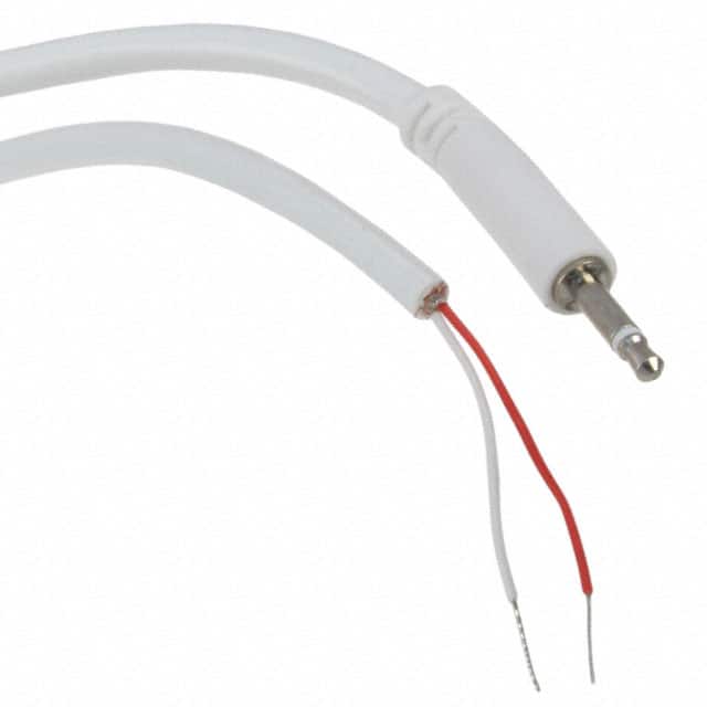 10-00334 CBL ASSY 2.5MM SLIM 6' MONO WHT