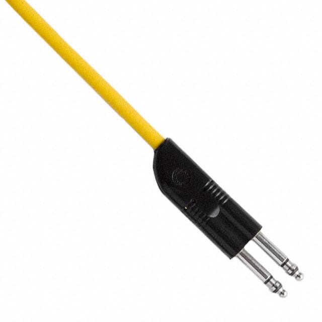TTD1Y PATCHCORD DUAL 3COND YELLOW 1FT