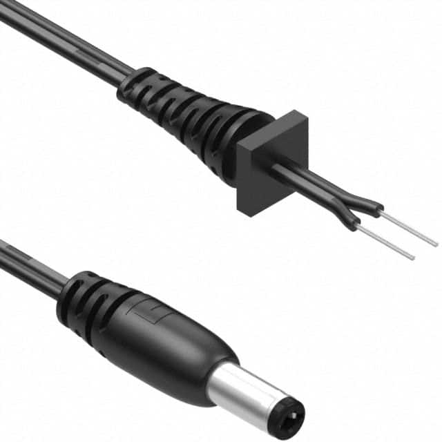 10-02956 CBL ASSY 5.5X2.1MM PLUG 24AWG 3'