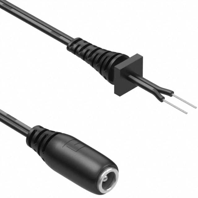 10-02964 CBL ASSY 5.5X2.1MM PLUG 24AWG 3'