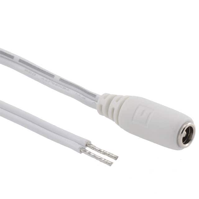 10-01262 CBL F 2.1MM 6' 18AWG WHT