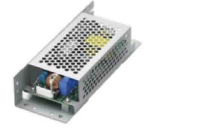 SWF100P-24-LC The Sanken SWF100P-24-LC is an enclosed AC DC converter providing a 24V dc output at 4.2A, with a 100W power rating. It features universal input and chassis mounting.