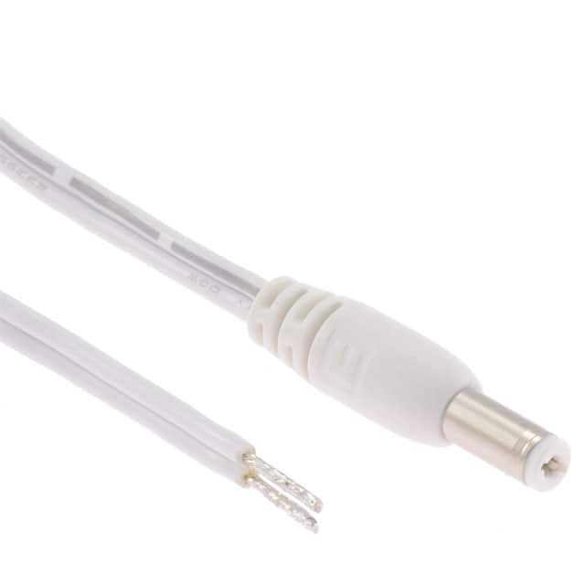 10-01242 CBL M 2.1MM 6' 18AWG WHT