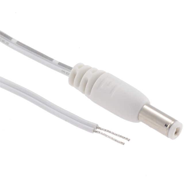 10-01241 CBL M 2.1MM 6' 24AWG WHT