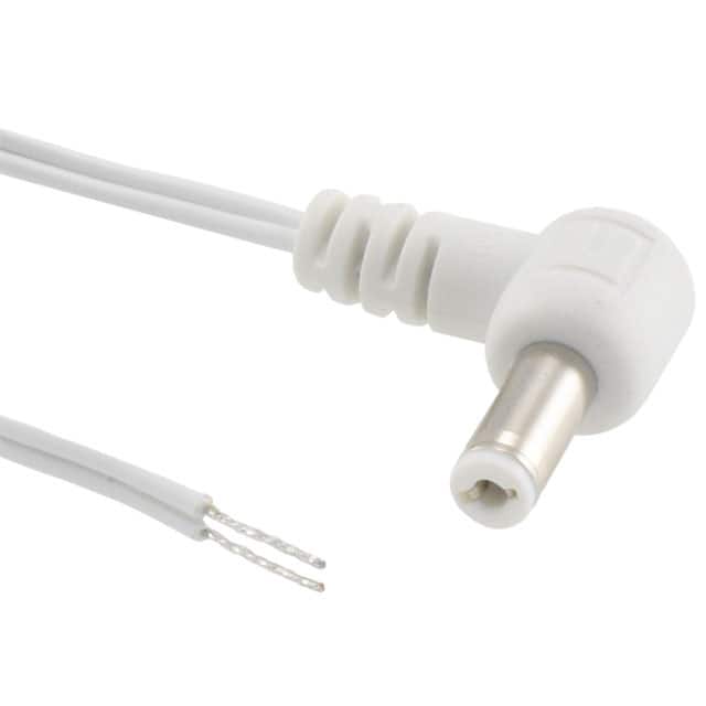 10-01240 CBL M R/A 2.5MM 6' 24AWG WHT
