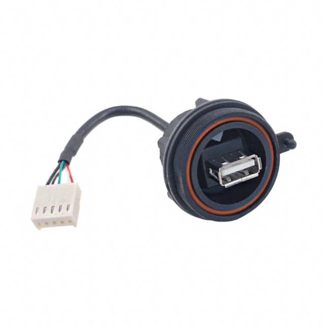 PX0843/A CONN RCPT IP68 USB A PNL - 5POS