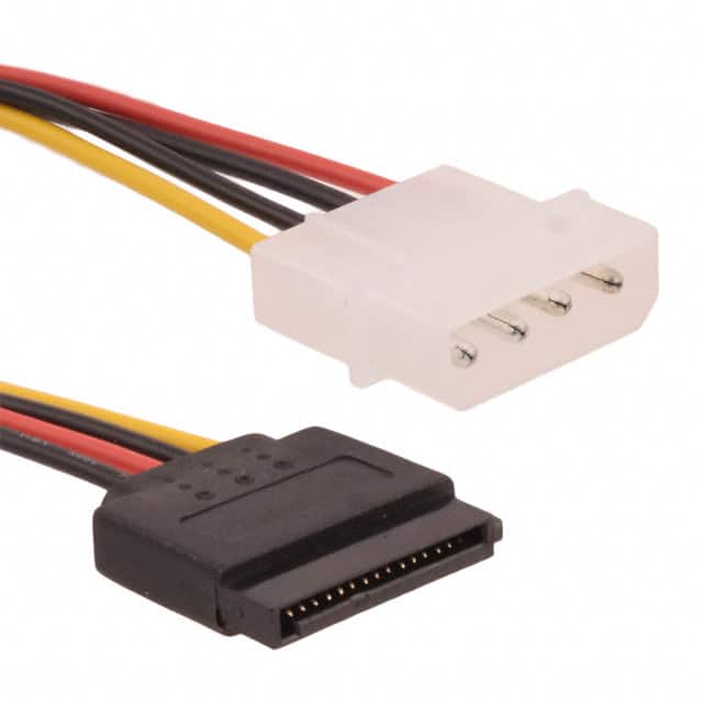 AK-SATA-PC-015 CABLE PWR SUPPLY 15-4 POS .15M
