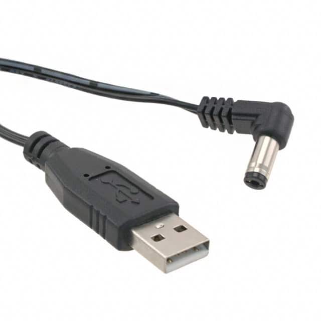 10-00242 CABLE USB-A 5.5X2.1 CNTR POS R/A