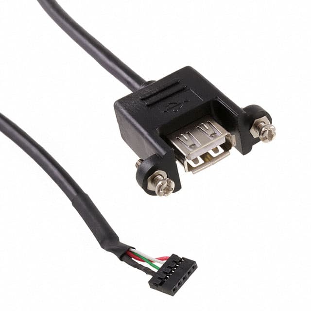 U024-003-5P-PM USB 2.0 PANEL MOUNT CABLE 5 PIN